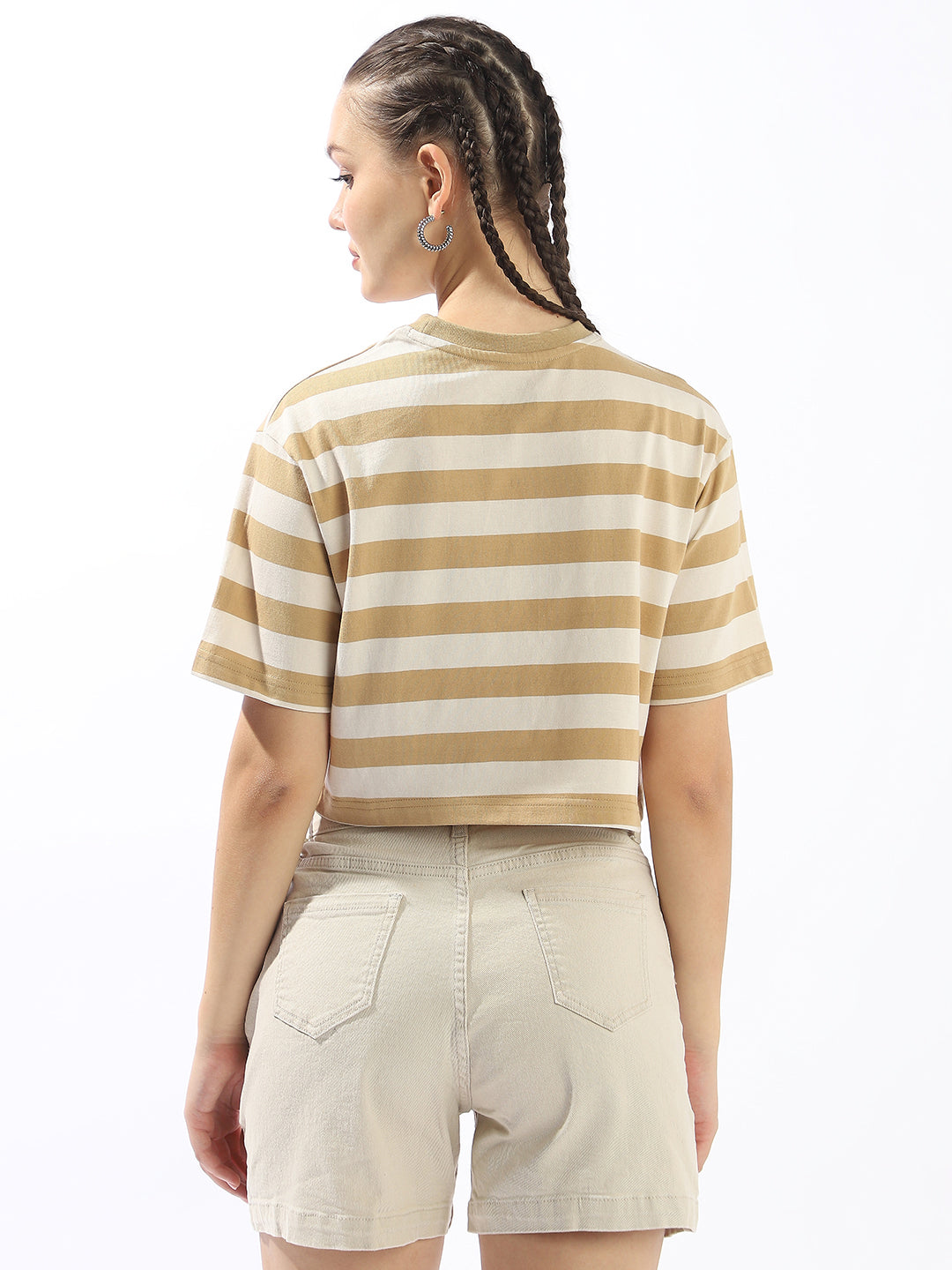 High Star Striped Cotton T-shirt