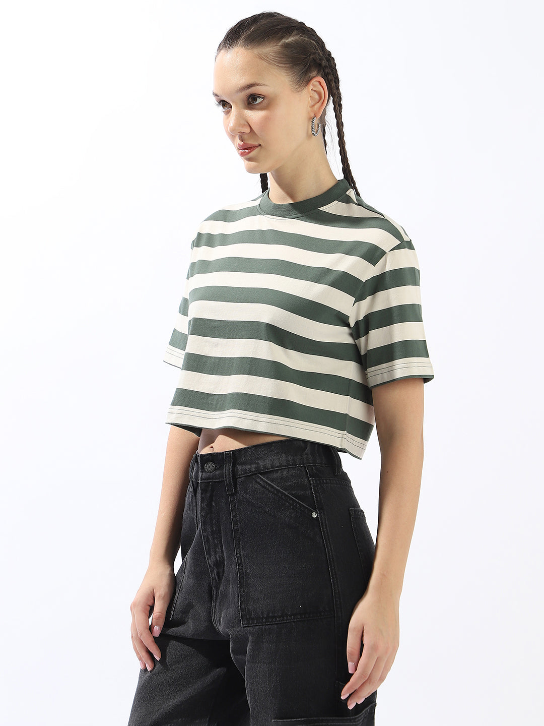High Star Striped Cotton T-shirt