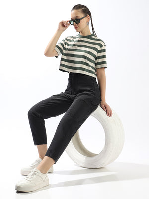 High Star Striped Cotton T-shirt
