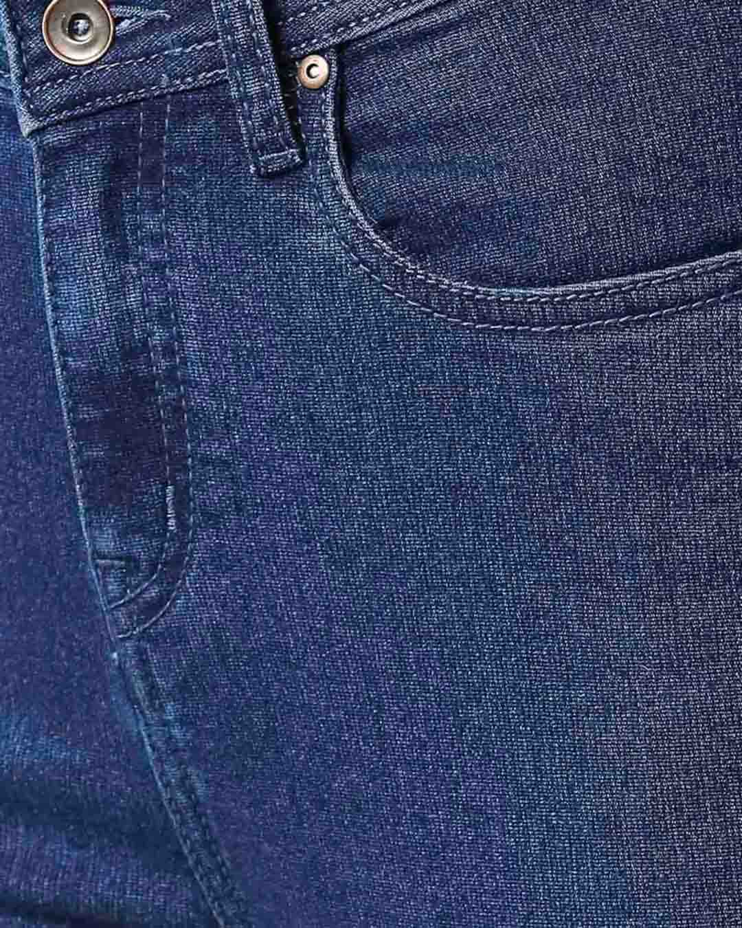 Women Blue Slim Fit High-Rise Clean Look Jeans