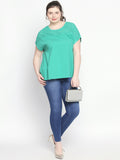 Women Plus Size Blue Slim Fit Mid-Rise Clean Look Stretchable Jeans
