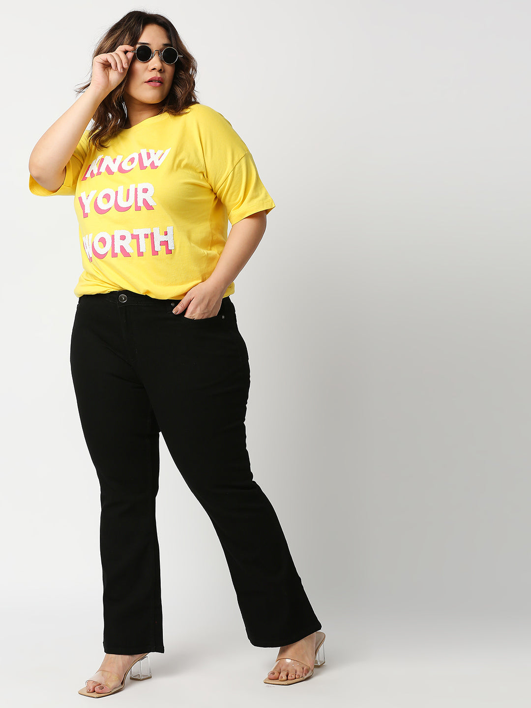 Women Black Plus Size Slim Fit Stretchable Jeans